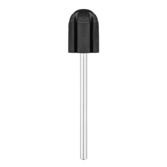 Sanding Cap Mandrel, Round 10 mm - Black & Silver