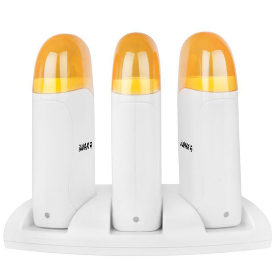 Roll-On Wax Heater iWax Trio, 120 W - White and Yellow