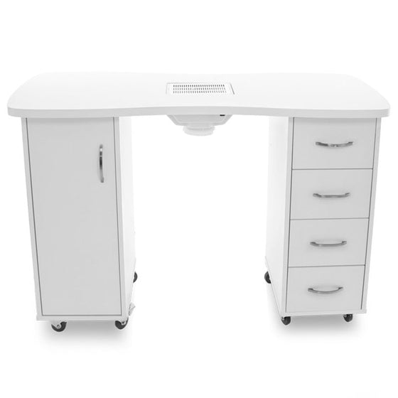 Manicure Table 2027 with Dust Extraction - White