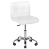 Salon Stool, Adjustable - White