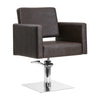 Hairdressing Chair Gabbiano Ankara - Brown