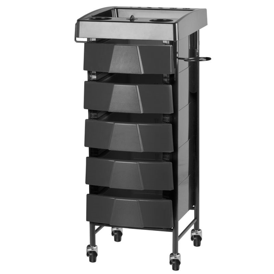 Hairdressing Trolley Gabbiano 008 with Timer - Black