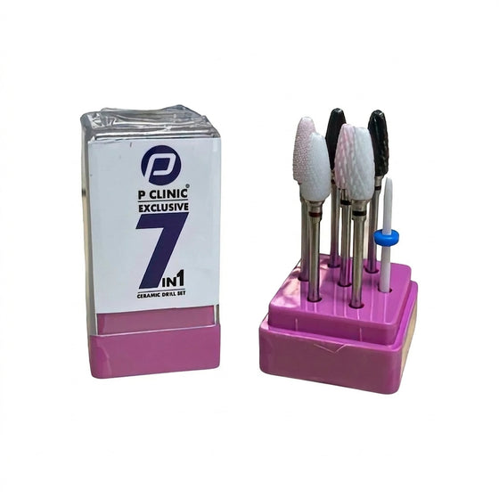 Nail Drill Bit Set P Clinic 7in1 Ceramic