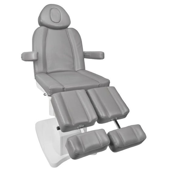 Electric Treatment Chair Azzurro 708AS Pedi, 3 Motors - Grey