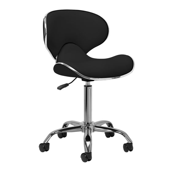 Salon Stool Gabbiano Q-4599 - Black