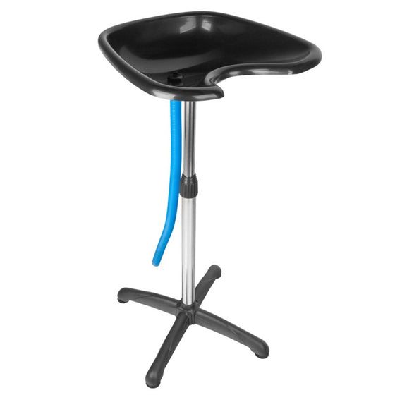 Hair Wash Basin Column Gabbiano Mobile 128 - Black