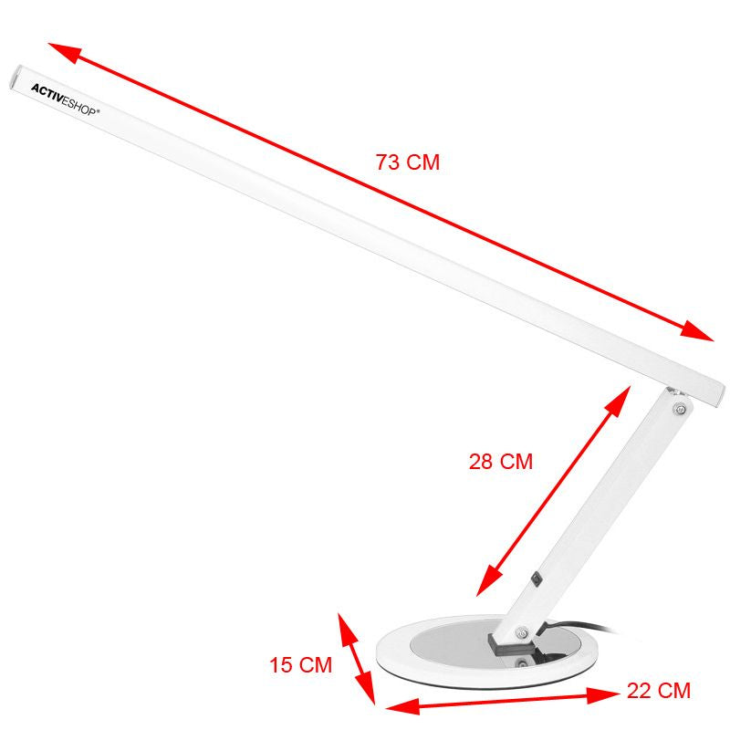 LED Bureaulamp Schoonheidssalon Slim 8.4W Wit - afbeelding 3