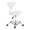 Salon Stool Azzurro 156F Bump-Up - White