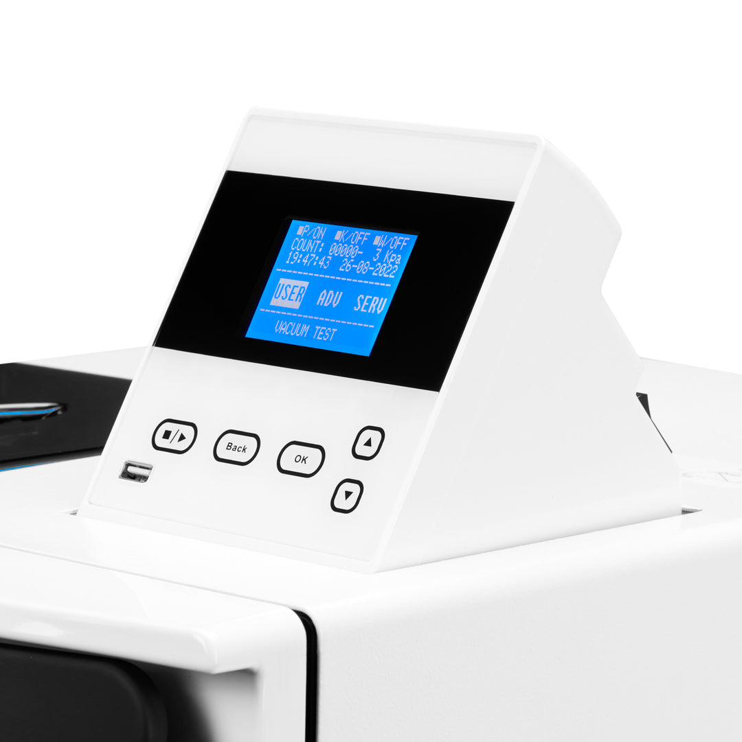 Autoclaaf Lafomed Compact Line LFSS18AC LCD met Printer 18 L Klasse B Medisch - afbeelding 7