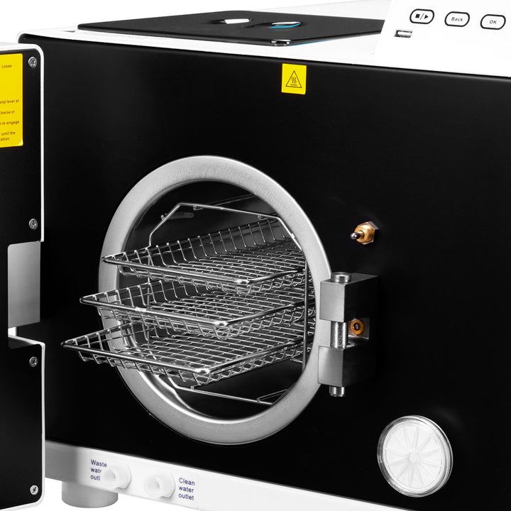 Autoclaaf Lafomed Compact Line LFSS23AC LCD met Printer 23 L Klasse B Medisch - afbeelding 9