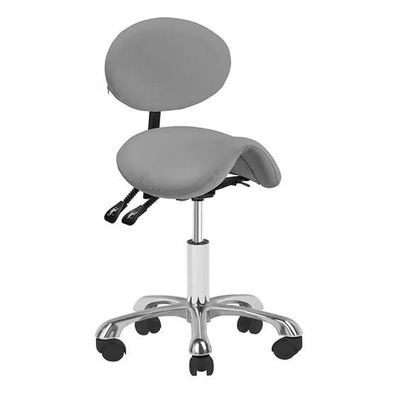 Saddle Stool Giovanni 1025 - Grey