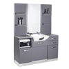 Styling Station Gabbiano B085 with Basin - Grey