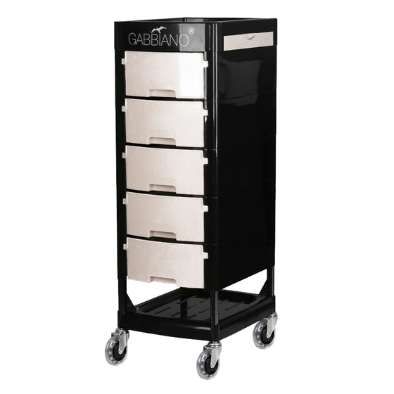 Hairdressing Trolley Gabbiano FT65 - Black and White