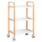 Salon Trolley HS09 - Wood and White