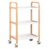 Salon Trolley HS09 - Wood and White