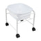 Compact Pedicure Foot Bath on Wheels - White