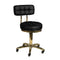 Salon Stool AM-961 - Gold-Black