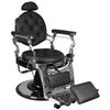 Barber Chair Gabbiano Giulio - Silver-Black