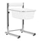 Adjustable Pedicure Foot Bath - Chrome