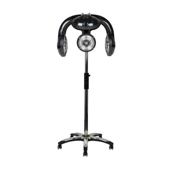 Hood Dryer Gabbiano 938 with Stand, Infrared - Black