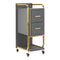 Salon Trolley Gabbiano Solo - Grey and Gold