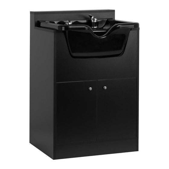 Hair Wash Basin Column Gabbiano BB06 - Black