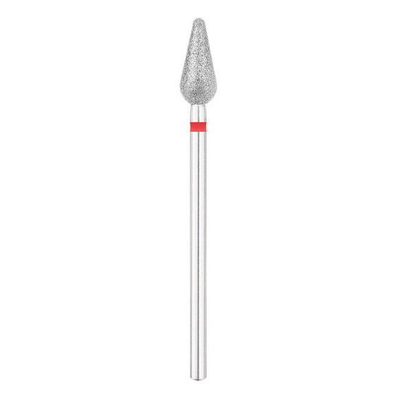 Nail Drill Bit Exo Pear Round - Red