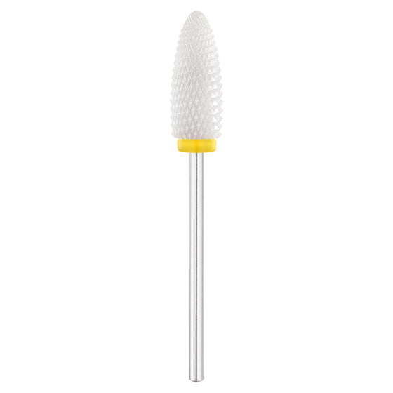 Nail Drill Bit Exo 307 Ceramic Oval Round - Yellow