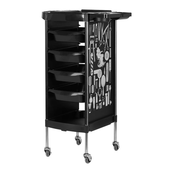 Hairdressing Trolley Gabbiano X11-9 Graph - Black