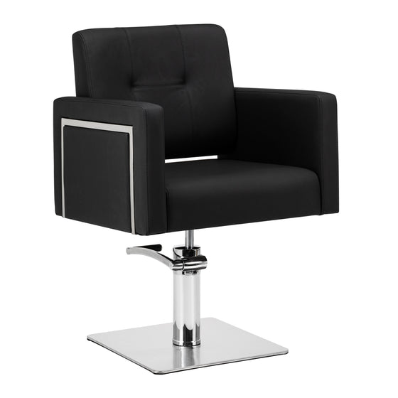 Hairdressing Chair Gabbiano Bergamo - Black