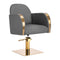 Hairdressing Chair Gabbiano Malaga - Gold and Grey