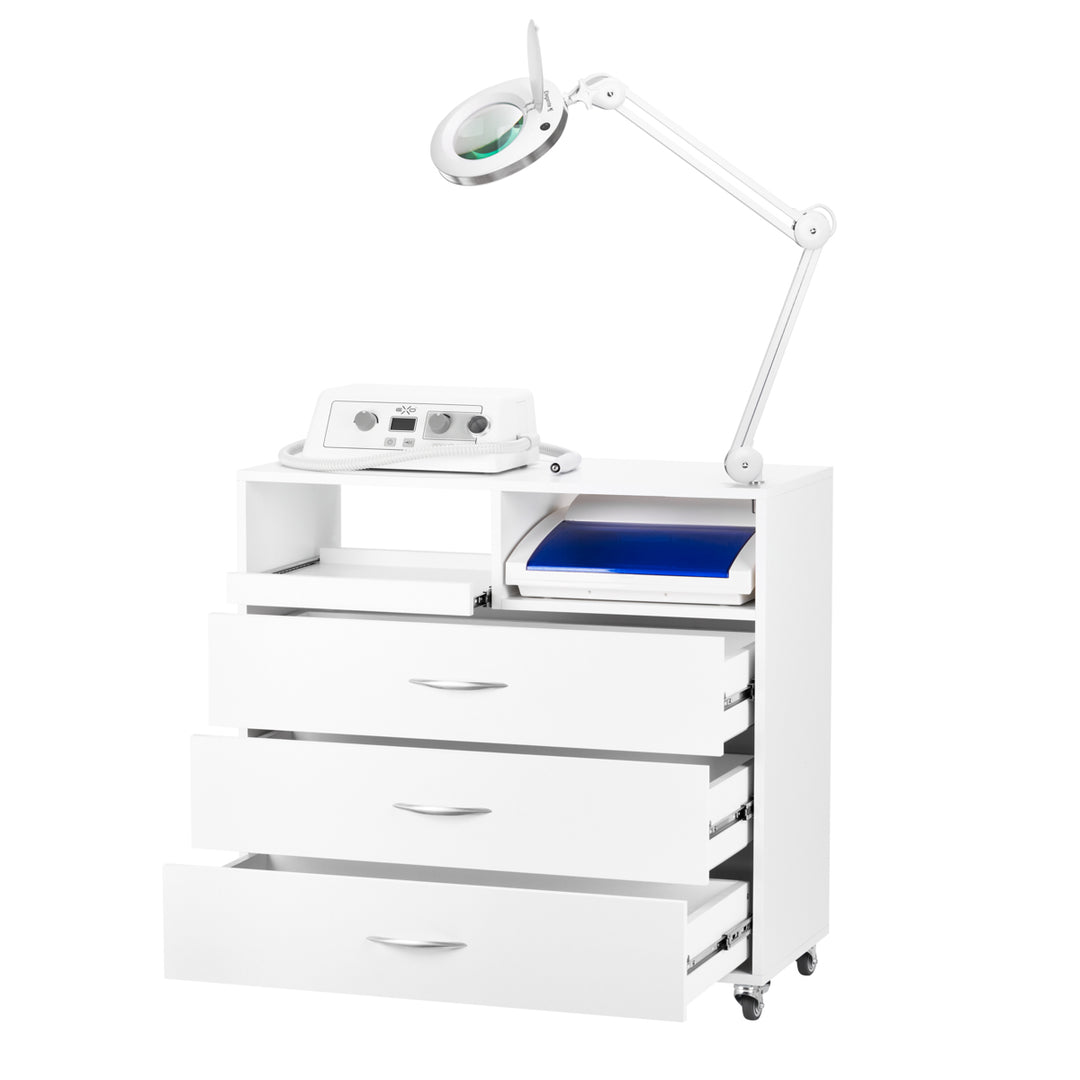 Professionele Pedicure Set Y-200 met Roltafel, Pedicuremotor, Loeplamp en UV-C Apparaat - afbeelding 2