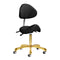Saddle Stool Giovanni 1004 - Gold and Black