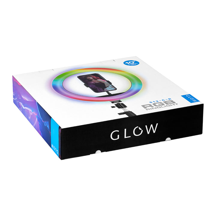 Ringlamp met Statief Glow 10" 10W Zwart RGB - afbeelding 14