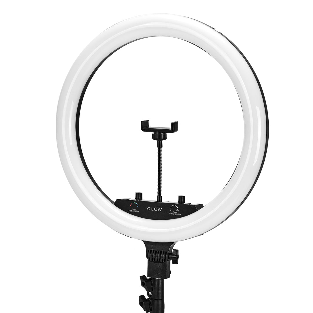 Ringlamp met Statief Glow 18" 45W Zwart RGB - afbeelding 5