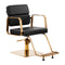 Hairdressing Chair Gabbiano Porto - Gold Black