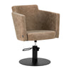 Hairdressing Chair Gabbiano Roma - Vintage Brown