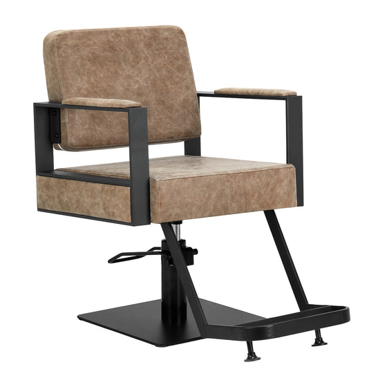 Hairdressing Chair Gabbiano Modena - Brown