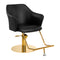 Hairdressing Chair Gabbiano Marbella - Gold and Black