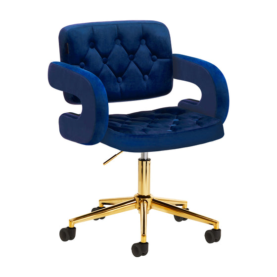 Salon Stool 4Rico QS-OF213G - Navy Blue
