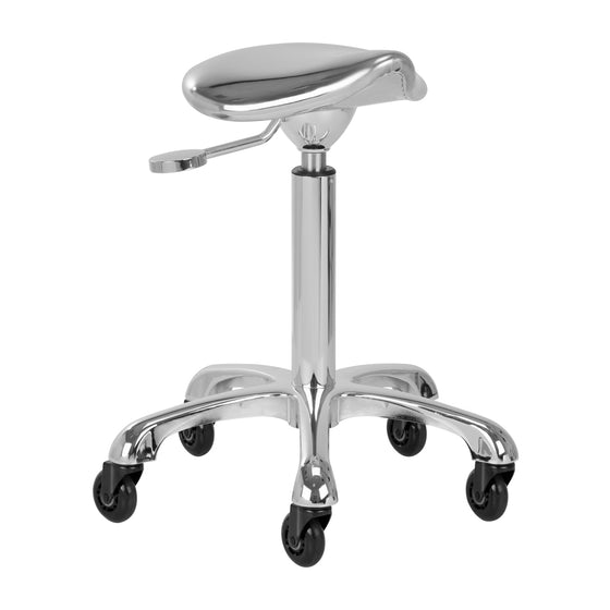 Saddle Stool Gabbiano Roll Speed - Silver