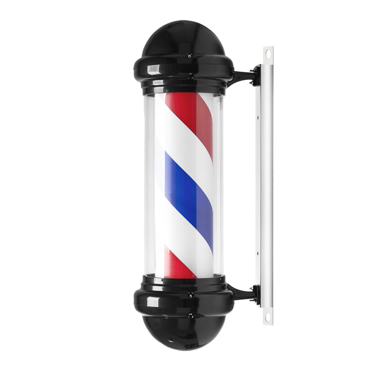 Barber Pole Verlicht en Draaiend Gabbiano BB-02 Zwart