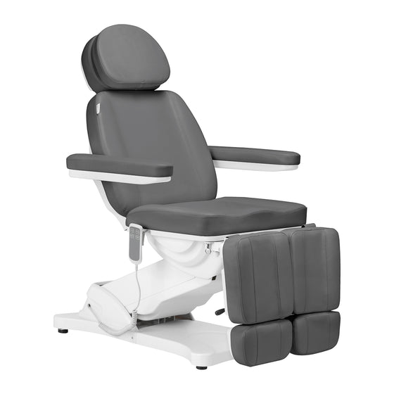 Electric Treatment Chair Sillon Classic Pedi, 2 Motors - Grey