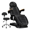 Electric Treatment Chair Sillon Lux 273B, 3 Motors with Stool - Black
