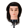 Men's Hairdressing Head Gabbiano WZ3 Real Hair 20 cm - Black