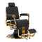 Barber Chair Gabbiano Leonardo - Gold and Black