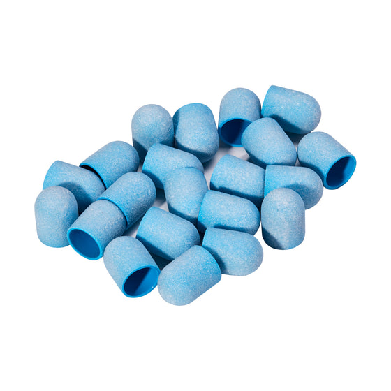 Exo Blue Fine Sanding Caps 13 mm - Pack of 20