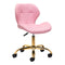 Salon Stool 4Rico QS-06 - Gold and Pink