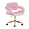 Salon Chair 4Rico QS-OF213G - Gold and Pink