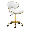 Salon Stool Gabbiano Q-4599 - Gold and White